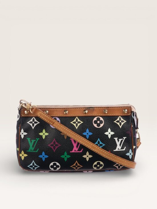 Louis Vuitton Handbags - Louis Vuitton Vintage Multicolore Multicolor Monogram Pochette Accessoires Black
